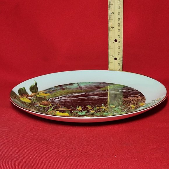 VTG Decorative Plate Royal Windsor Lady Slipper Orchid Wildflowers of the South - Picture 11 of 12